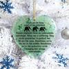 Elephant Sisterhood Keepsake Ceramic Round/Heart Ornament Elephant Friendship Hanging Ornaments Gift for Best Friends