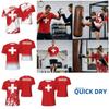 Switzerland Swiss Tshirt Suise MMA Boxing Muay Thai National Flag Training Print 3D Round Neck Short Sleeve Unisex Women Men Quick Dry Fitness Sport