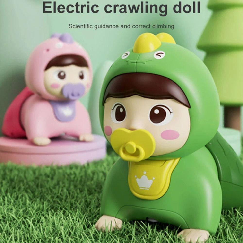 Cartoon Animal Crawling Practice Toys Early Education Crawling Kids Doll Toys  Baby/Toddlers