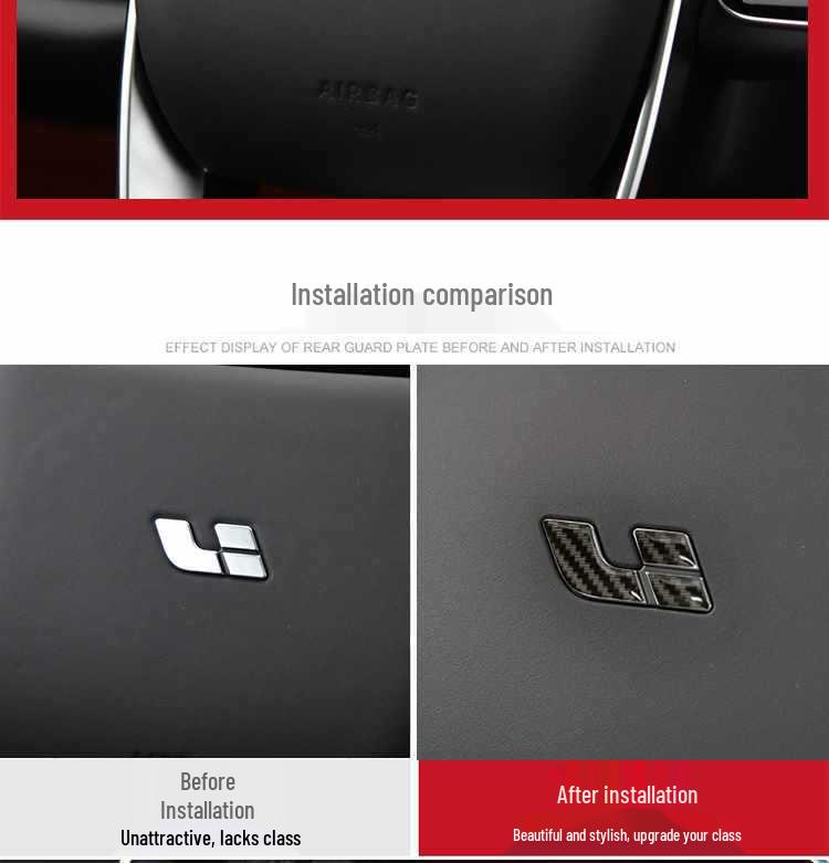 Li Auto L6789 ONE MEGA Steering Wheel Emblem Stickers, Creative Men's Interior Decor