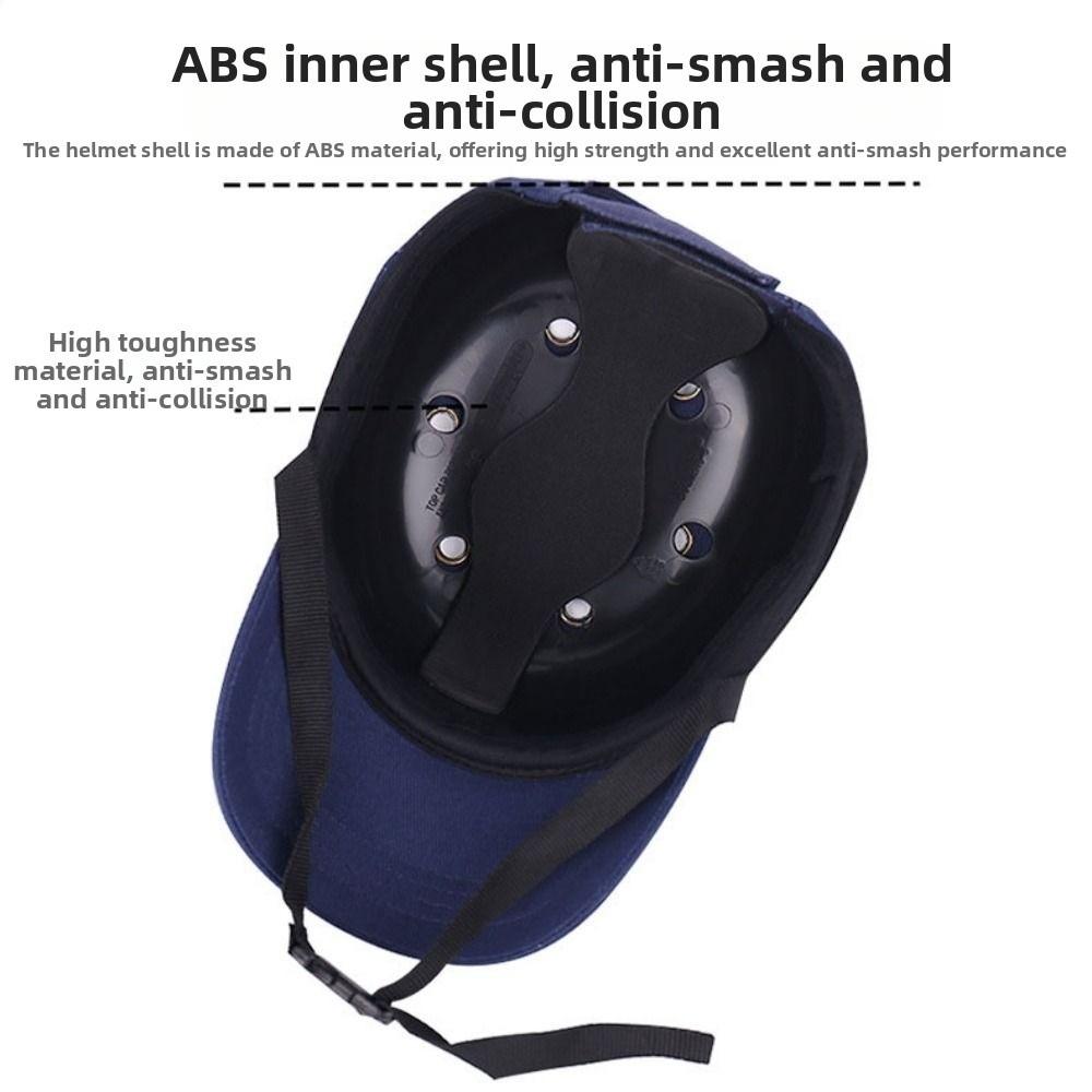 Top 6 Holes Bump Cap  for Safety ABS Inner Shell Safety Helmet  Workplace Safety
