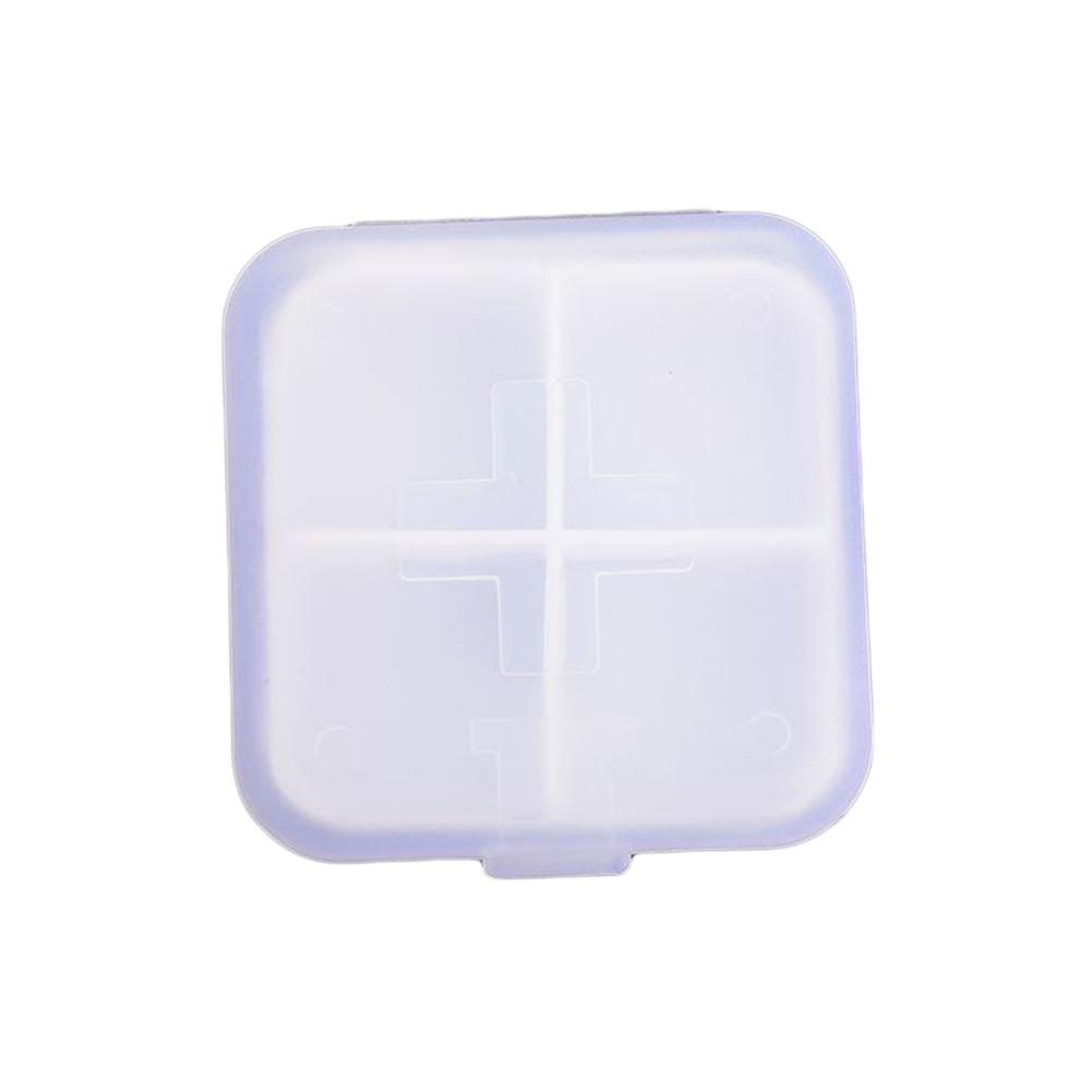 Portable Travel 4 Grid Pill Storage Box Case Container Mini Medicine Organizer