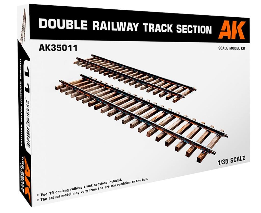 Platz AK Interactive Rail Section Set Plastic Model AK35011 1/35