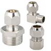 1/8" 1/4" 3/8" 1/2" BSPP Наружная Внутренняя 4 6 8 10 12 14 16 мм Трубный Компрессионный Соединитель Фитинг Латунный Трубный Фитинг Угольник Вода Газ Масло