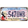License Plate USA Retro Car Metal License Plate Novelty Wall Decoration Auto License Plate Signs Front Cover Garage Cafe Pub Bar