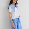 LE YIEL Ribbon Cape Collar_Light Blue