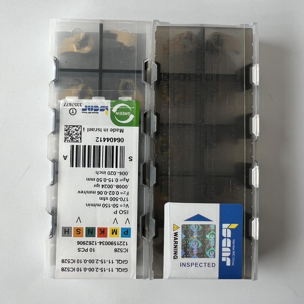 ISCAR / GIQL11-15-2.00-0.10 IC528 / Industrial Indexable Carbide Inserts 10 Pcs