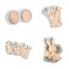 Cute Easter Egg Bunny Fondant Chocolate Mould Cake-Topper Baking Tool Handmade Soap Silicone Ornament Mold Easy To Clean