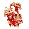 2D Flat Goat Hanging Ornament Set Acrylic Artificial Rhinestone Animal Hanging Decoration Shining Simulation Keychain