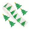 500 Pcs Christmas Stickers Roll Gllitter Tree/Maple Leaf/Santa Hat Seal Stickers Self-Adhesive Decals for Envelopes Invitations Greeting Cards