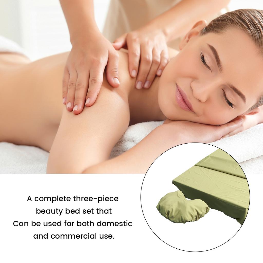 3 шт. Простыня Спа Массаж Дышащий Однотонный Набор Покрывал из Химического Волокна Простыни для Массажного Стола Одеяла для Массажного Стола для Бизнеса