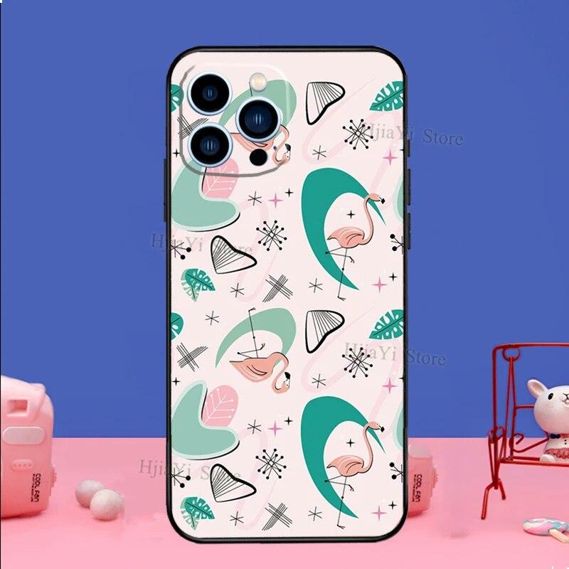 Pink Red Flamingo Phone Case For iPhone Samsung Galaxy Redmi Xiaomi Oppo OnePlus Note S A 7 8 9 10 11 12 13 14 20 21 22 23 53 54 Pro Max Plus Ultra