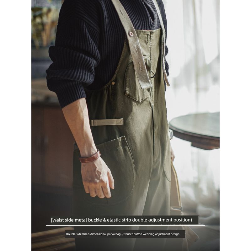 Madden Ретро Повседневный Комбинезон Брюки на Подтяжках Парка