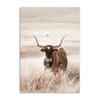Landscape Beige Wall Art Canvas Painting Grassland Animal Poster Tiger Cow Deer Print Nordic Wall Pictures for Living Room Decor