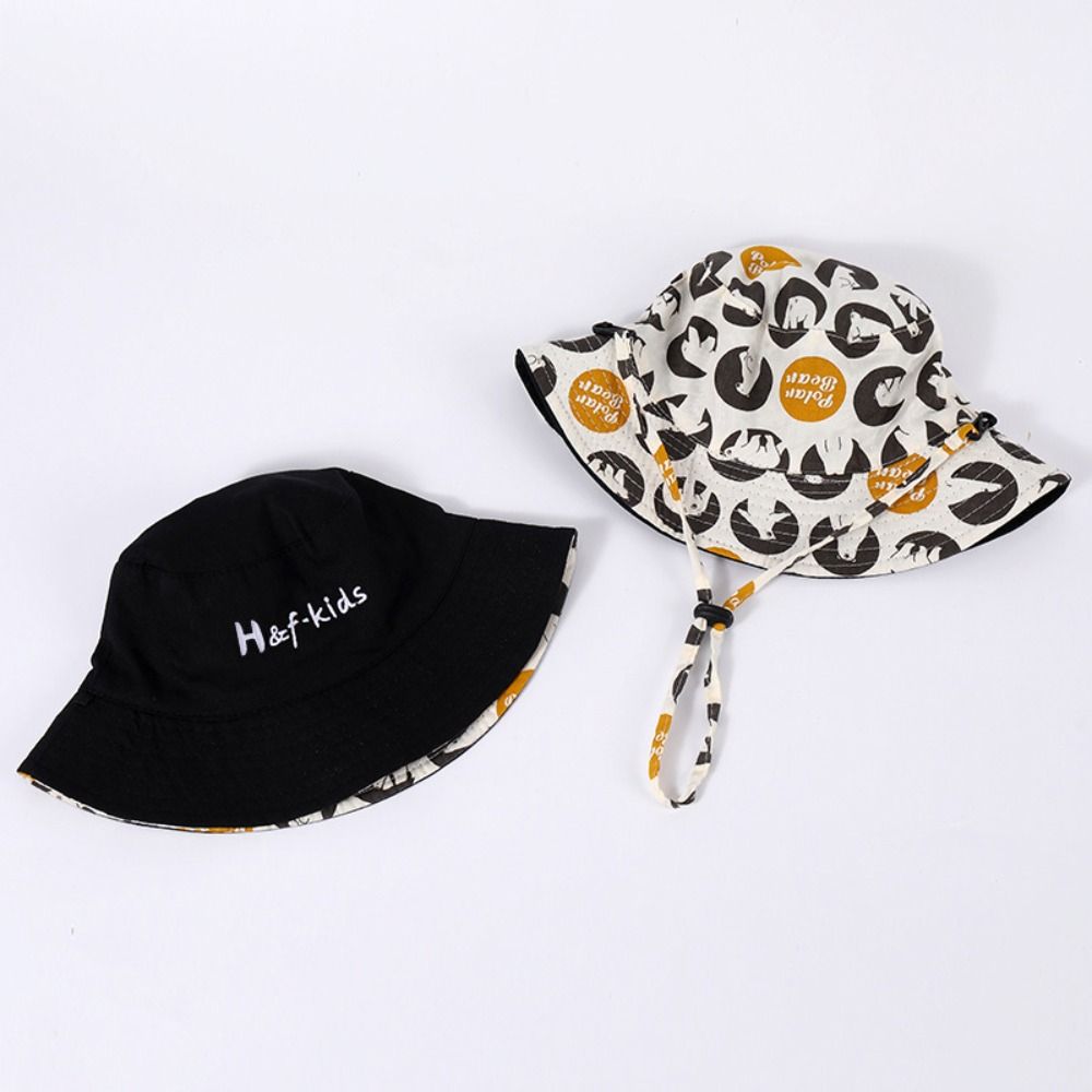 Cotton Double Sided Kid Sunhat Breathable Children's Fisherman Hat Baby Shading Hat Baby