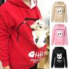 Толстовка Cat Lovers Hoodie Kengaroo Dog Pet Paw Pullovers Cuddle Pouch Sweatshirt Pocket Animal Ear Hooded Pullover