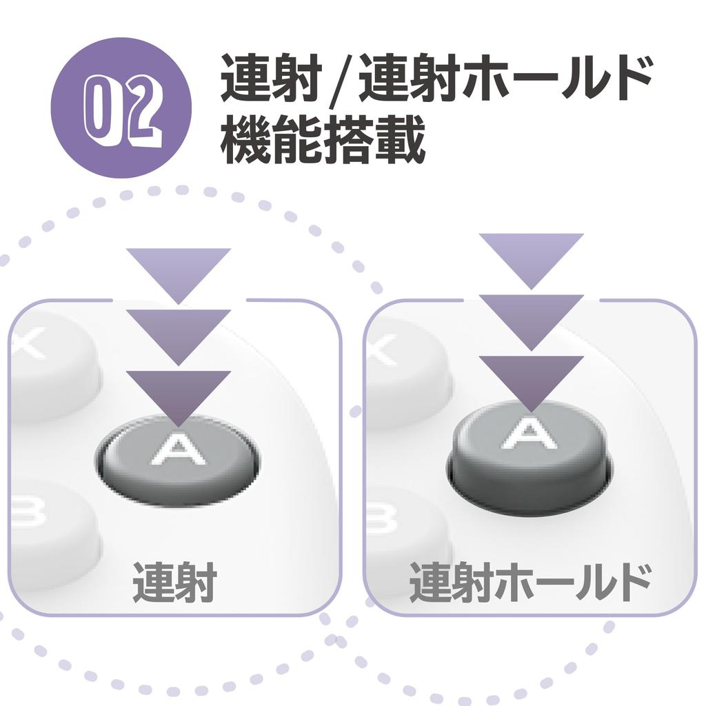 Лицензированный комплект креплений для контроллера Grip для Nintendo PC Soft Purple с Nintendo [Nintendo Product] Switch™ / [Совместимый Switch]