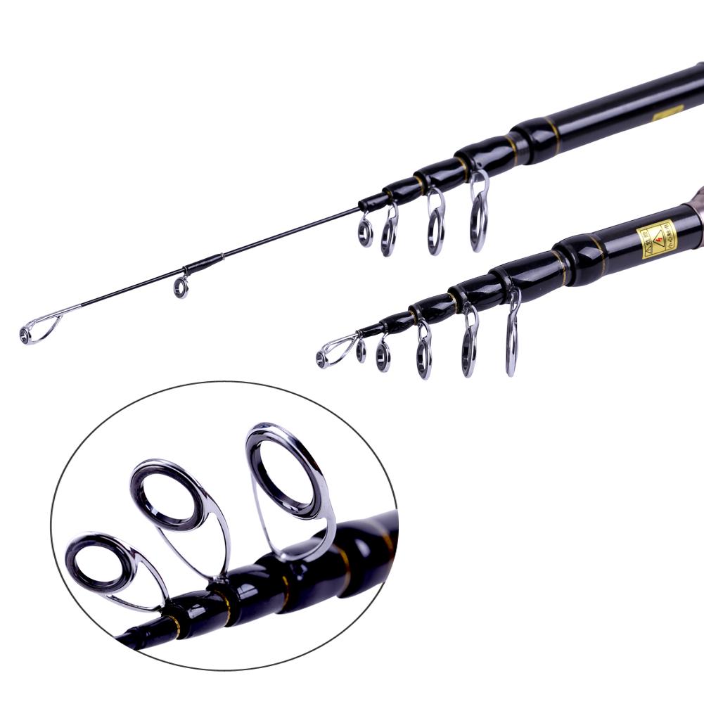 Удочка Спиннинговая удочка Телескопическая спиннинговая удочка Портативная удочка Углеродные рыболовные снасти