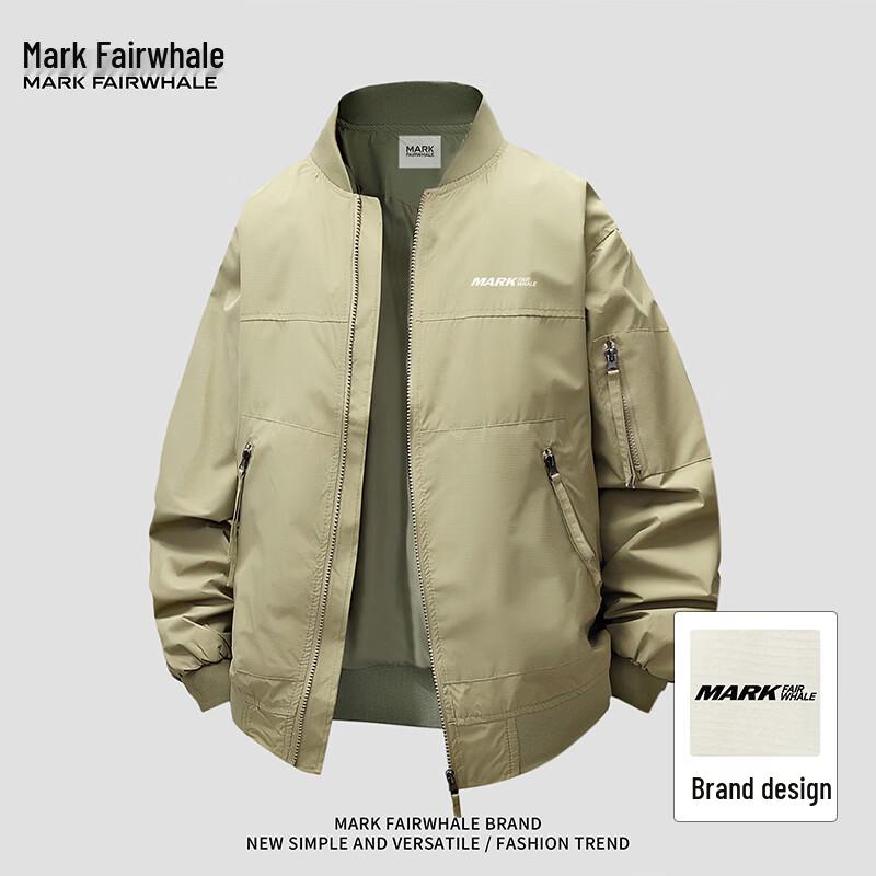Mark Fairwhale Мужская повседневная бомбер-бейсбольная куртка