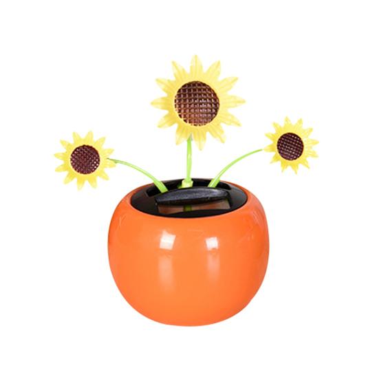 Солнечная энергия цветок приборной панели интерьер цветочный автомобиль домашний орнамент украшение подарок