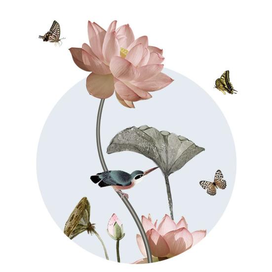 Наклейка на стену, яркая, легко наклеиваемая, износостойкая, прочная, с цветочным принтом, декоративная наклейка для окна для дома