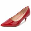Fashion New Women's Shoes On Heels Elegant Medium High Heeled Ladies Pointed Toe 5cm Fashion Pumps For Woman Office Black Pink Red