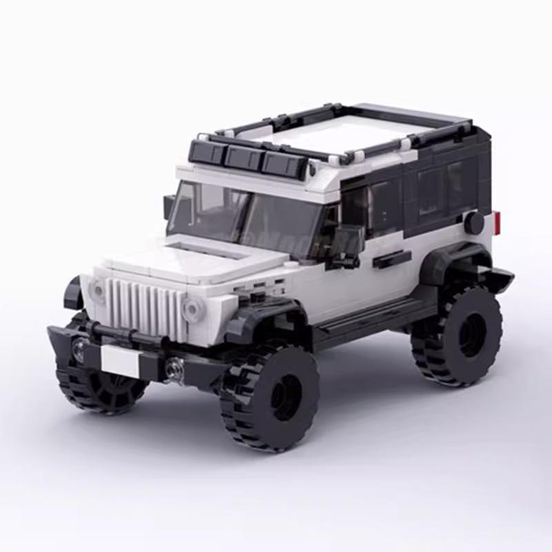 MOC Jeep Wrangler Off-Road Vehicle for Lego-Compatible DIY Building Blocks Model