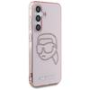 Чехол Karl Lagerfeld Rhinestones K. Головной Логотип Для Samsung Galaxy S25 Розовый