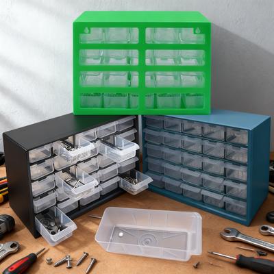 Ящик-органайзер для деталей с множеством отделений, выдвижной, настенный, комбинированный, для инструментов, для строительных блоков, для хранения винтов, органайзер для инструментов