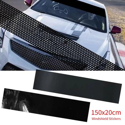 150 см x 20 см ПВХ наклейки на лобовое стекло автомобиля анти-УФ наклейки на окна для боковых блоков лобового стекла автомобиля защитная пленка