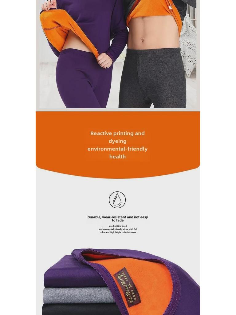 Термобелье Golden Velvet для мужчин и женщин: Утепленный, однослойный, утепленный осенний костюм для взрослых и пар