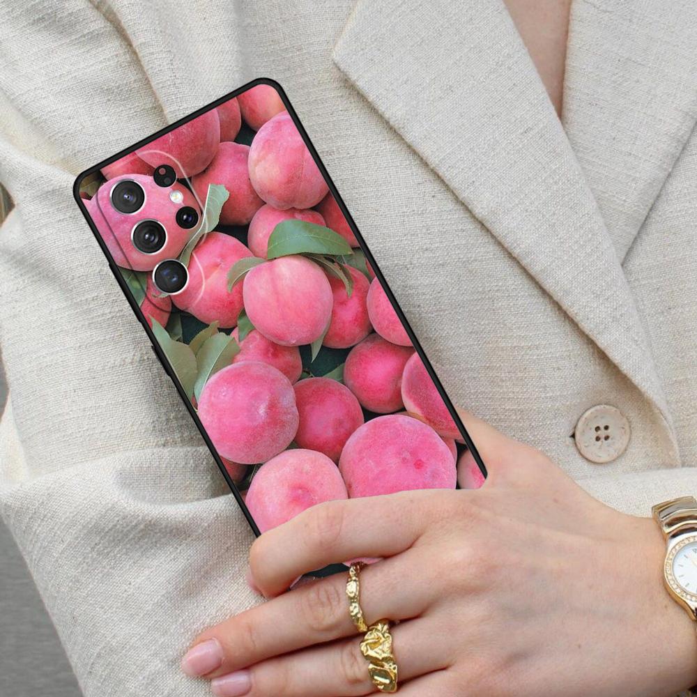 Летние фрукты лимон персик гранат виноград Чехол для телефона Samsung Galaxy S26 Ultra S25 S24 S23 S22 S21 S20 Note10