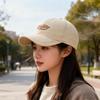 Women's Large-Circumference Baseball Cap - Hard Top, Curved Brim, Face-Slimming, Duckbill Style for Autumn and Winter