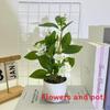Flower Artificial Jasmine Potted Plant With Rain Flower Stone For Decor Interior