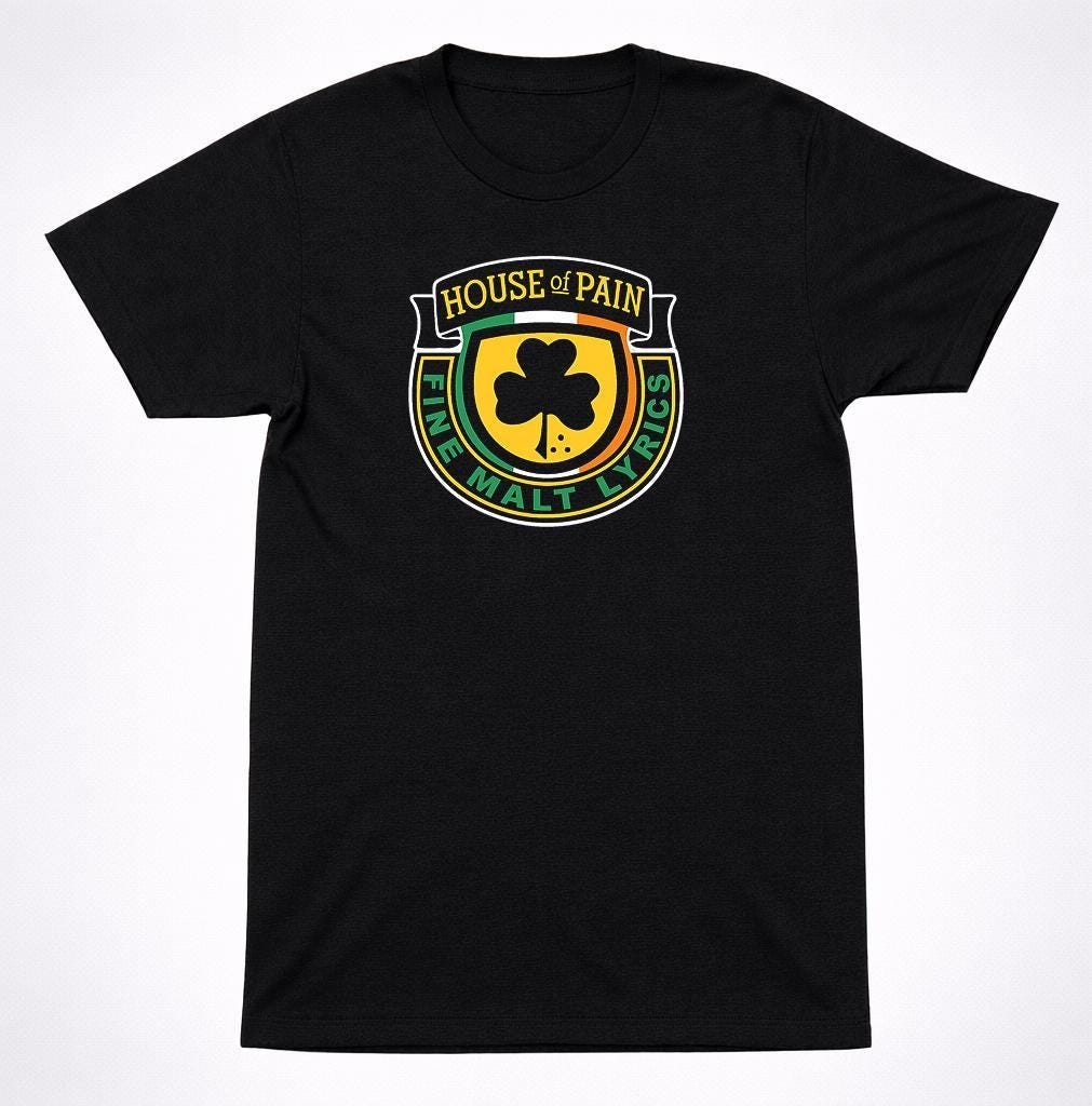 House of Pain Fine Malt Тексты Песен Футболка Классический Хип-Хоп Рэп Герб Графическая Футболка