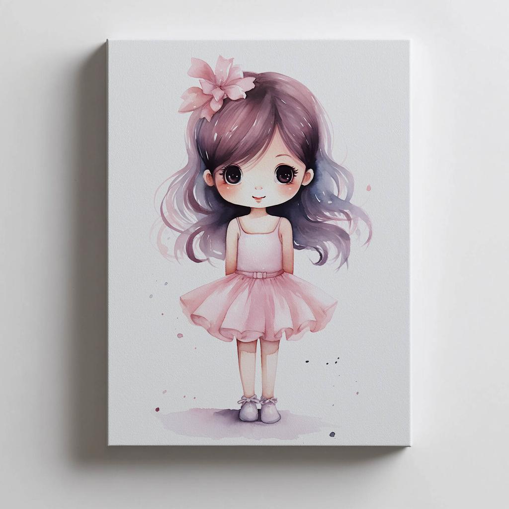 Mała Księżniczka Mała Księżniczka, 30X40 Cm, Rama Aluminiowa Złota, Papier Matowy 230 Gsm