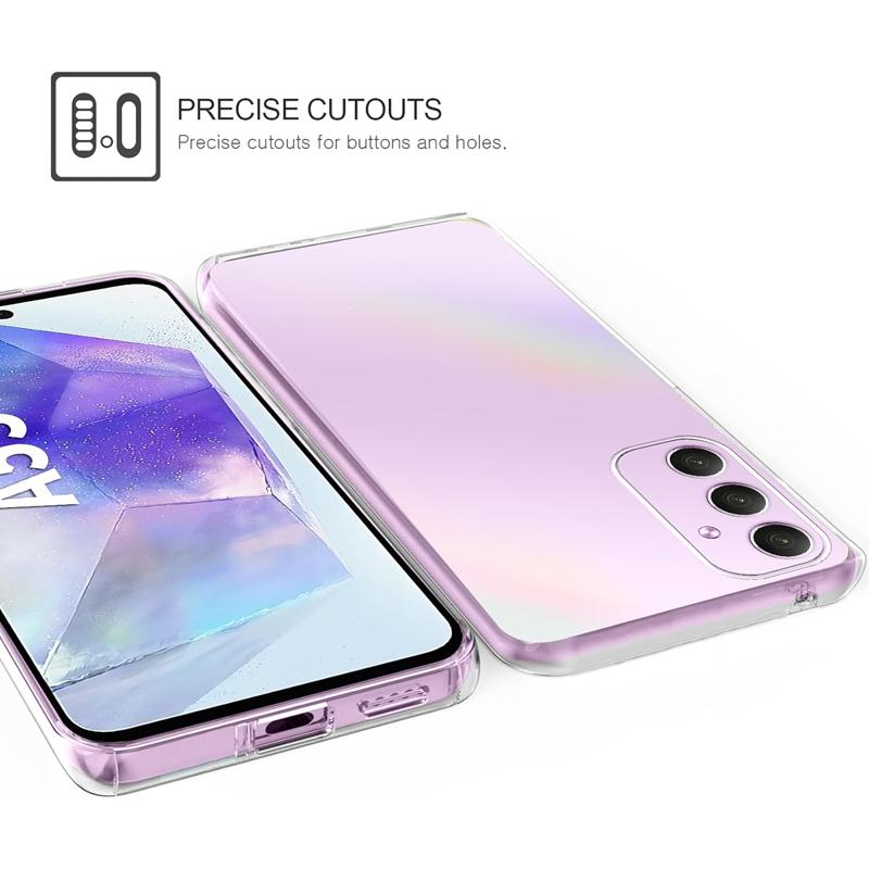 Защитный чехол на 360 градусов для телефона Samsung Galaxy A55 A05S A15 A25 A35 A54 A04S A14 A24 A34 5G S22 S23 S24 Ultra Plus, двойной прозрачный мягкий чехол