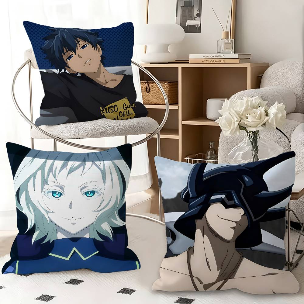 1pc Anime Shangri-La Saiga-0 Emel Pillow Case Fashion Square Pillowcase Bedroom Sofa Room Ins Decoration Leisure