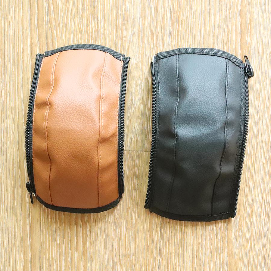 Универсальная крышка-подлокотник для детской коляски из ПУ-кожи на молнии, моющаяся и прочная защита ручки.