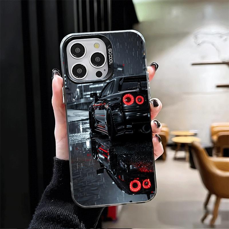 JDM Sports Car G-GTR Soft Phone Case for iPhone 15 16 17 Pro Max 17Air 16E 14 Plus 13 12 Mini Shockproof Cover Back Shell