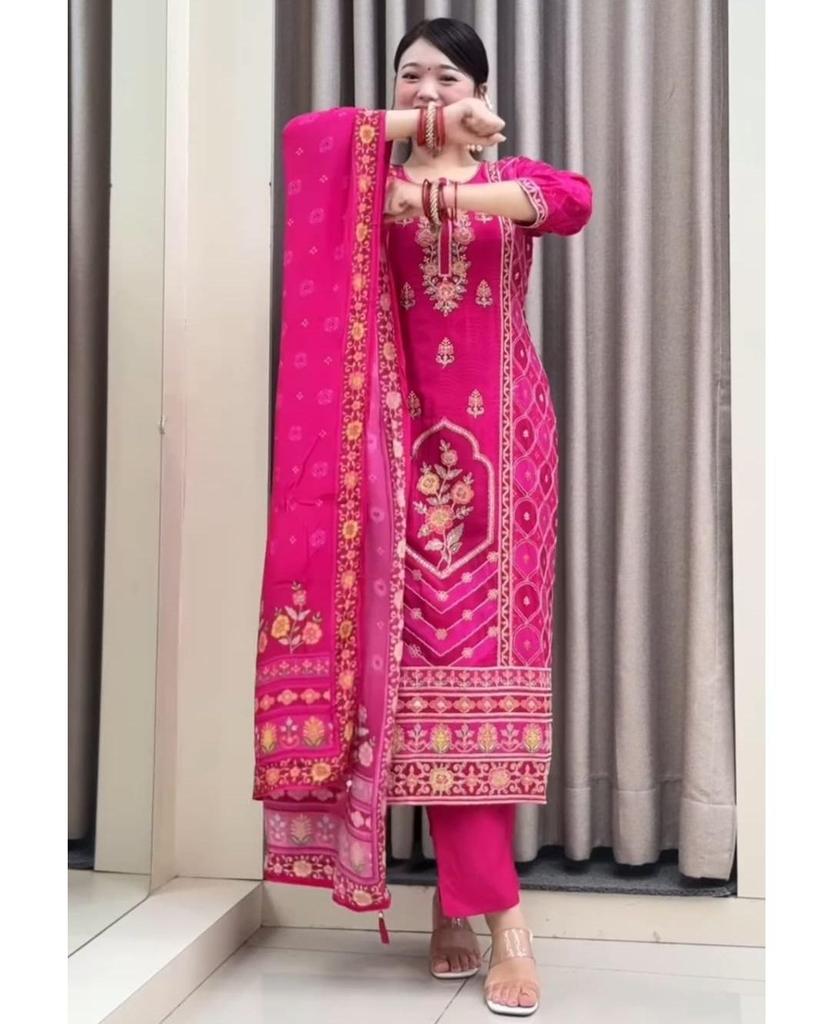 Красивый индийский женский костюм сальвар-камиз для вечеринки в индийском стиле Болливуд Топ Туника Курти Сальвар Камиз