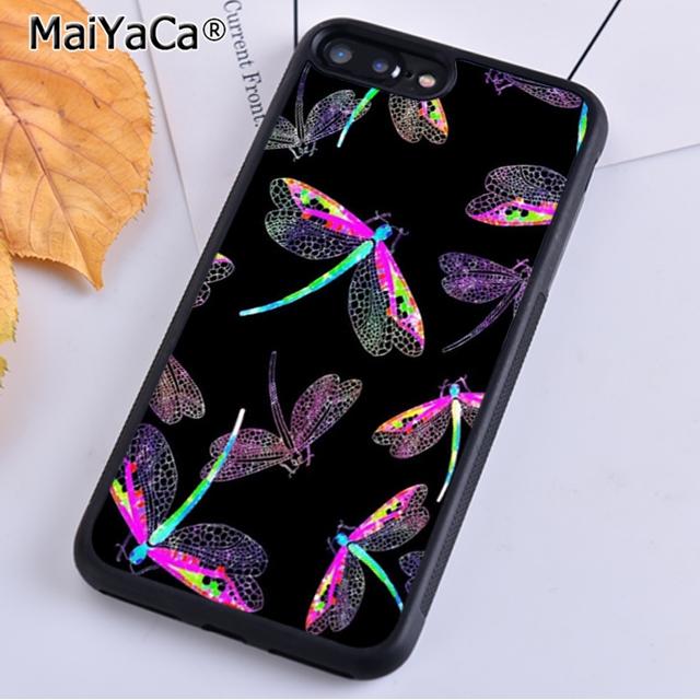 MaiYaCa Colorful Dragonfly Phone Case For iPhone 17 Air 16 15 14 plus 11 12 13 Pro Max coque Cover Shell