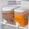 Modern Cold Water Dispenser with Faucet - Ideal for Lemonade, Fruit Beverages, and More; Suitable for Home Refrigeration.