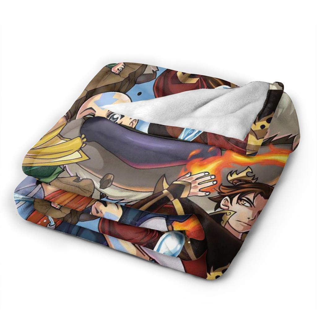 Avatar The Last Airbenders Flannel Blanket Winter  Soft Warm Throw Blanket for Children Living Room Bedspread Sofa Bed Cover