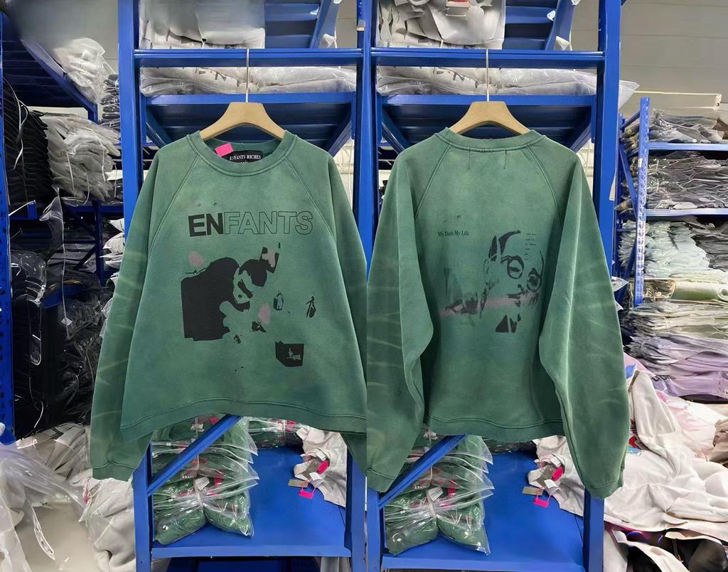 RICH KIDS SS25 Депрессивный Подавленный Свитшот: Моя Смерть Моя Жизнь