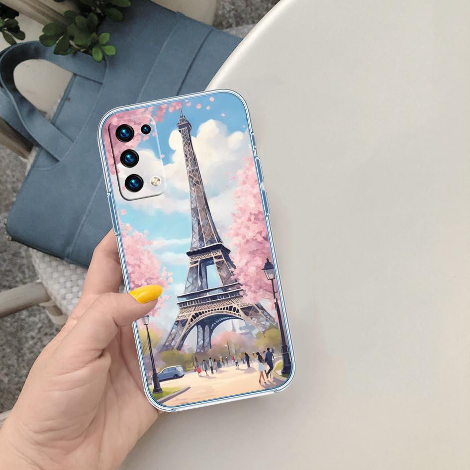 CJ57 France Paris Eiffel tower Phone Case for Motorola Moto G7 G8 G9 G84 G85 G73 G24 G15 Z2 Play Power Plus