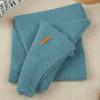 New children's scarves men's and women's hoarding neck protection knitted scarves autumn and winter solid color scarves large