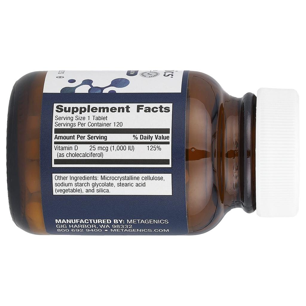 Vitamin D3 1000, 25Mcg(1,000Iu), 120 tablets