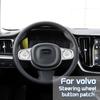 Для volvo xc60 XC90 S90 V90 s60 v60 v60CC V90CC нашивка на кнопку на руле с блестками