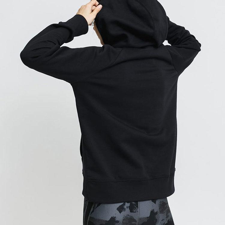 Under Armour Толстовка с капюшоном из флиса с большим логотипом, женская, черная 1356318-001